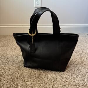 Coach Vintage Waverly Tote SoHo Black Leather Original Charm